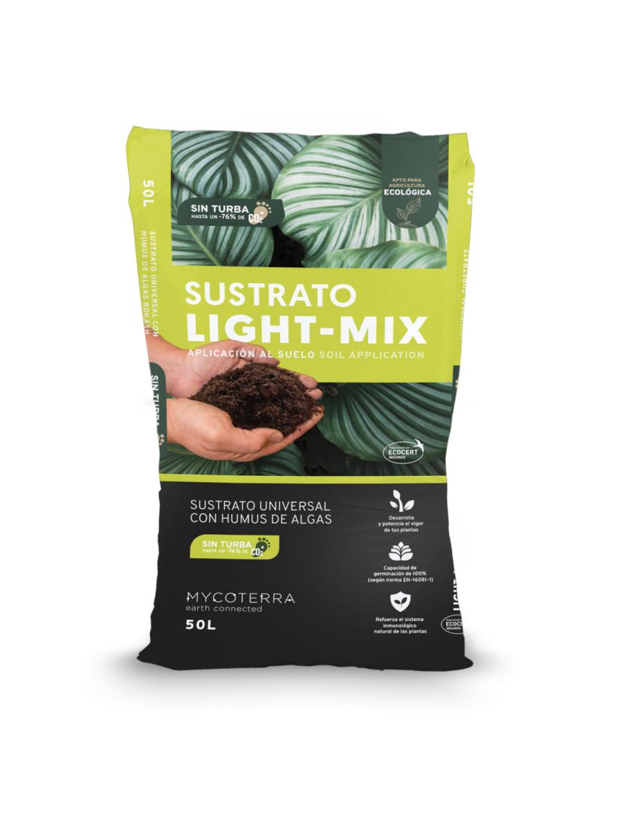 Sustrato light-mix 50 l mycoterra