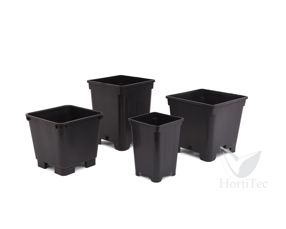 Maceta cc negra (13,5 x 13,5 x 19 cm) (2,4 l)