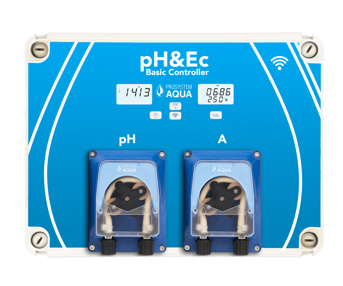 Controlador automático básico ph & ec conexión wifi prosystem aqua