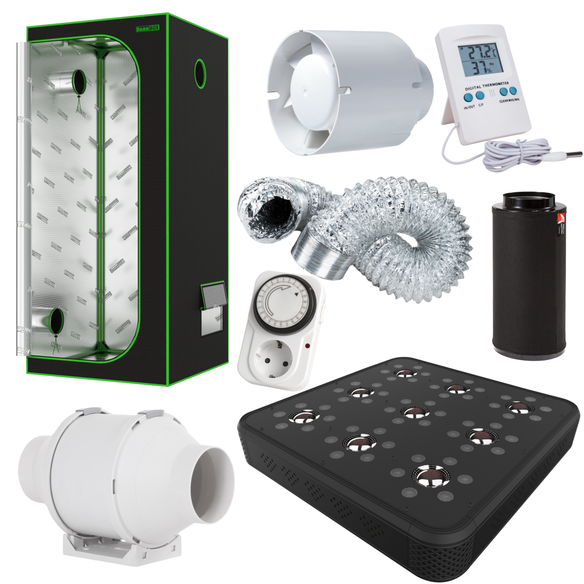 Kit dark box light ecoled 200 w