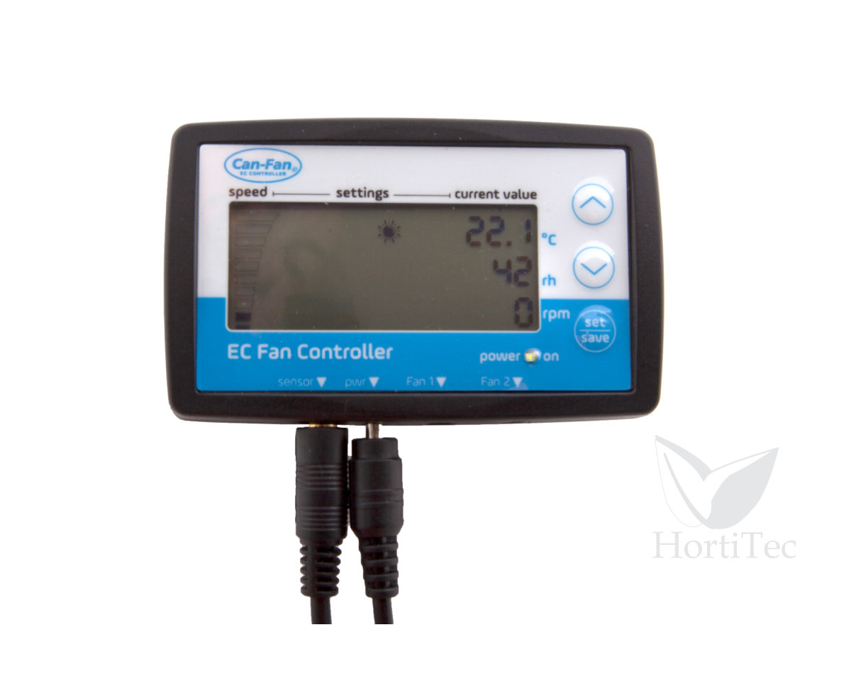 Fan controller ec lcd humedad y temperatura di/no can-fan