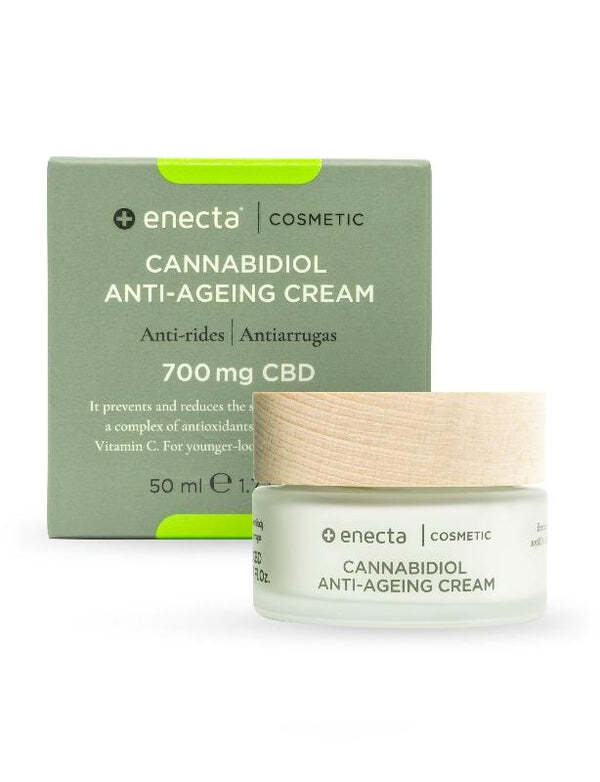 Enecta crema facial antiarrugas con cbd 700 mg de cannabidiol enecta