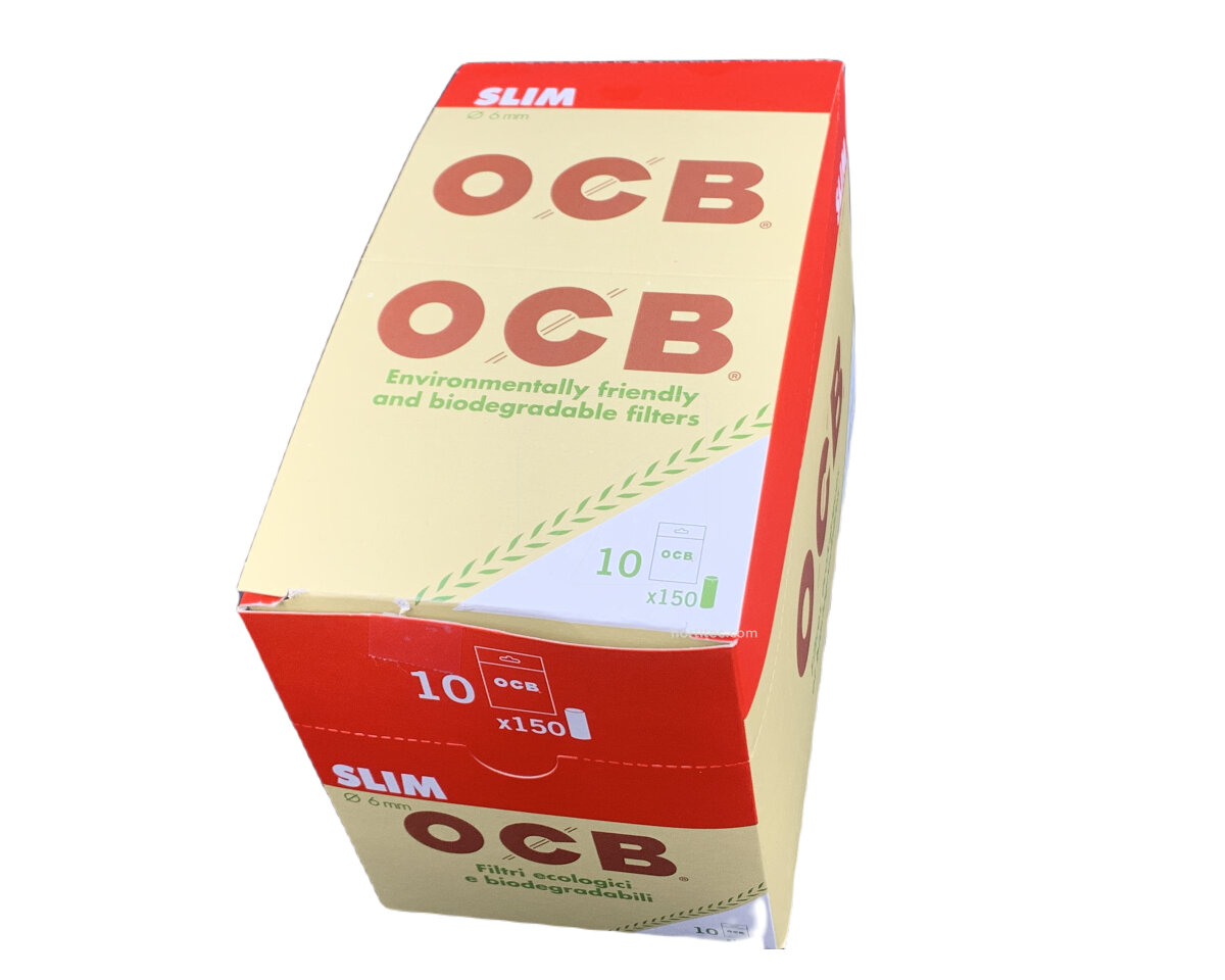 Filtros slim ecologico y biodegradable 150 x 10 ocb